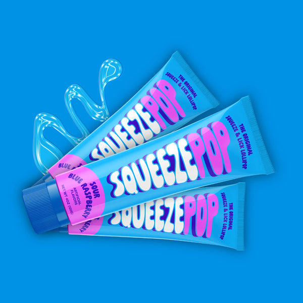 Squeeze Pop | Sour Blue Raspberry – Iconic Candy