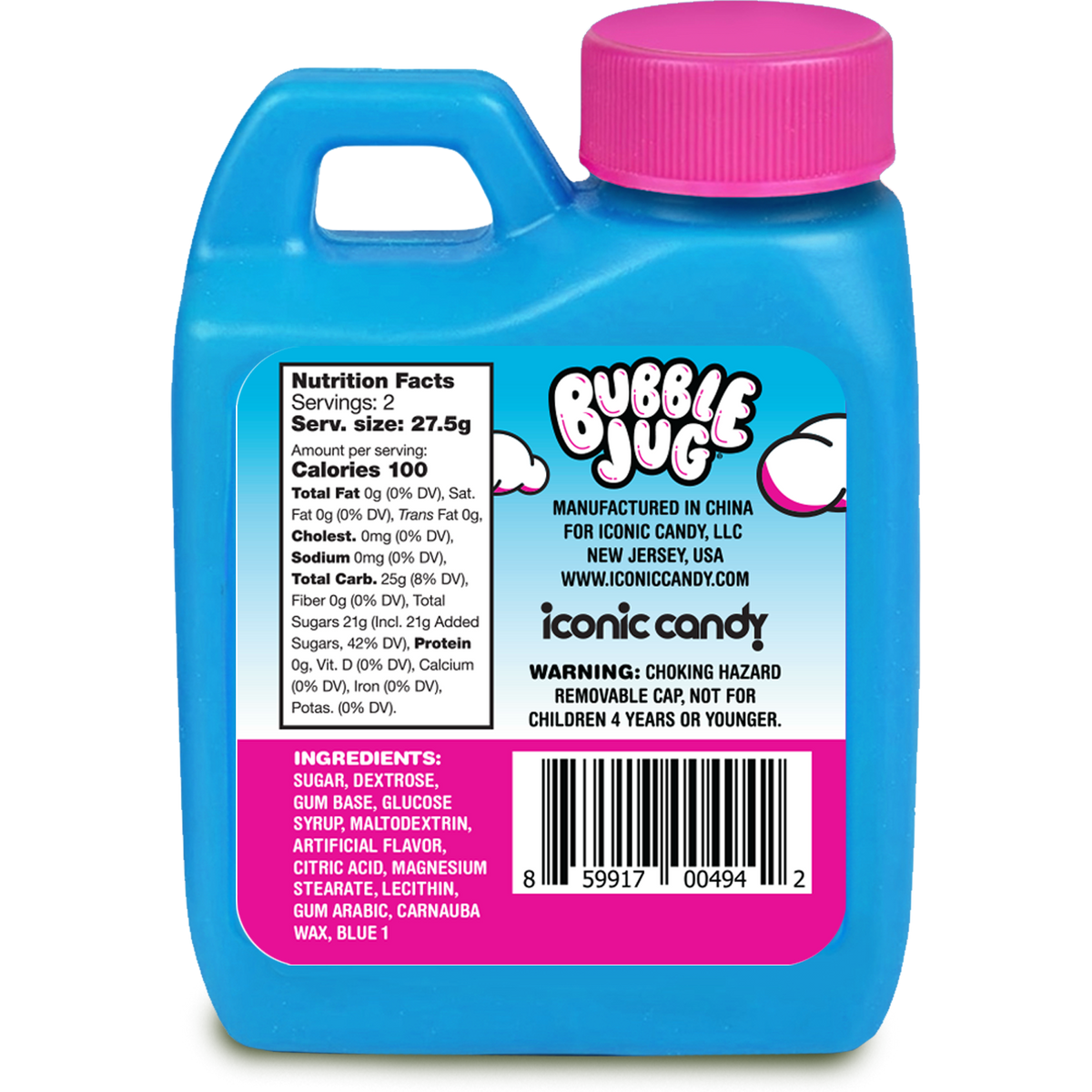 Bubble Jug | Blue Raspberry