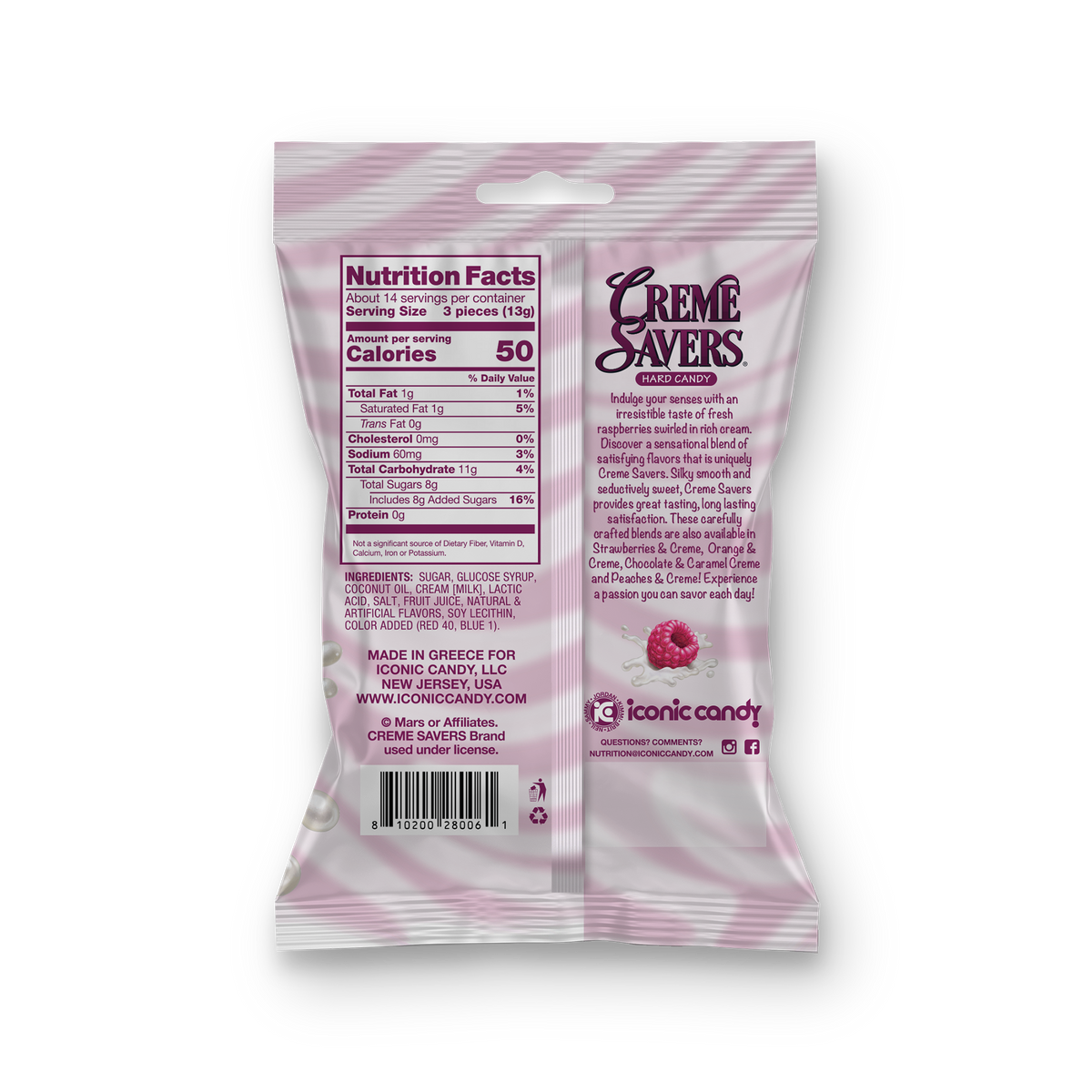 Creme Savers | Raspberries & Creme Bags