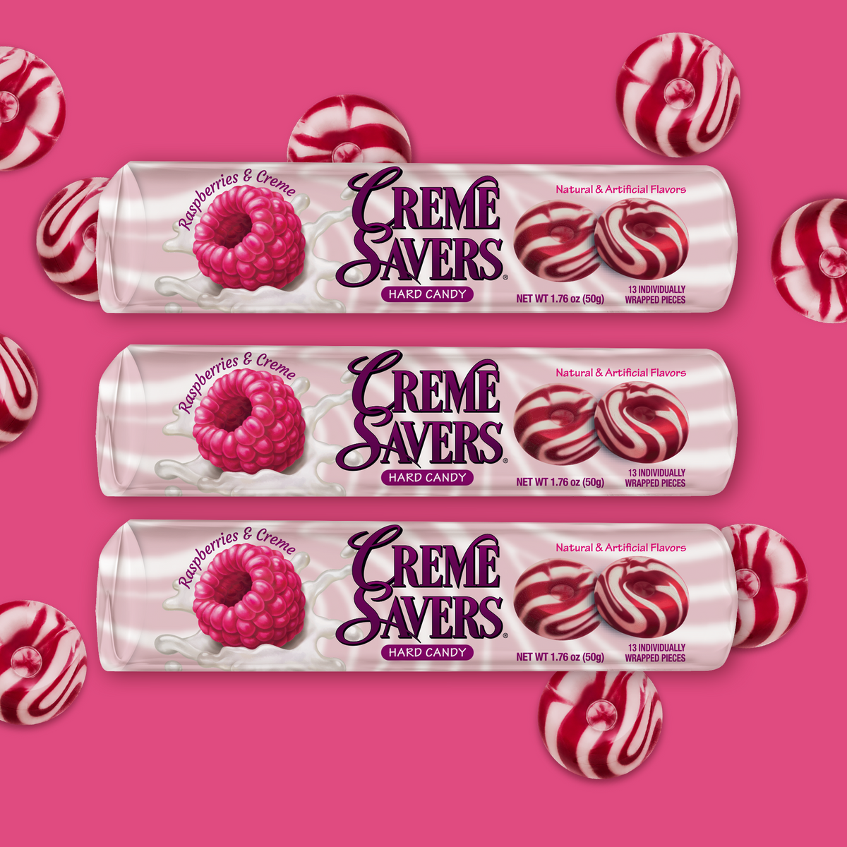Creme Savers | Raspberries & Creme Rolls