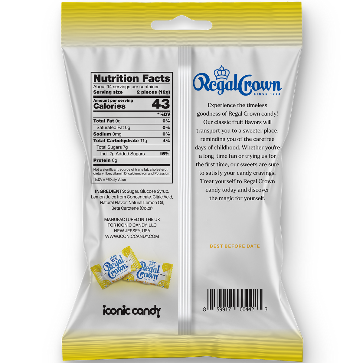 Regal Crown | Sour Lemon Bags