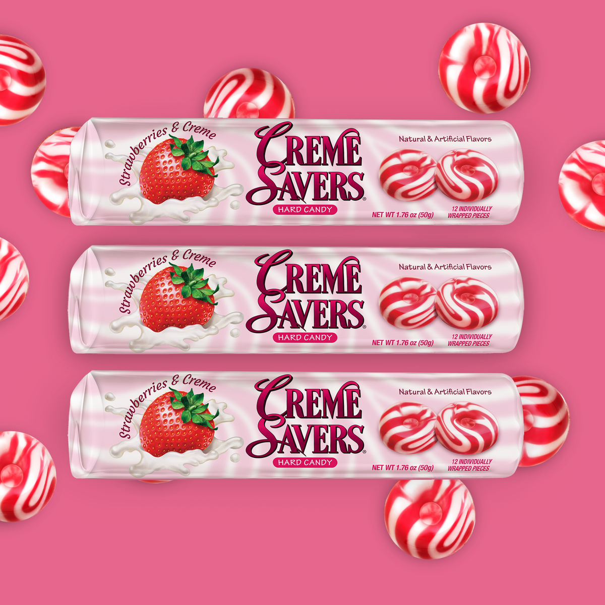 Creme Savers | Strawberries & Creme Rolls